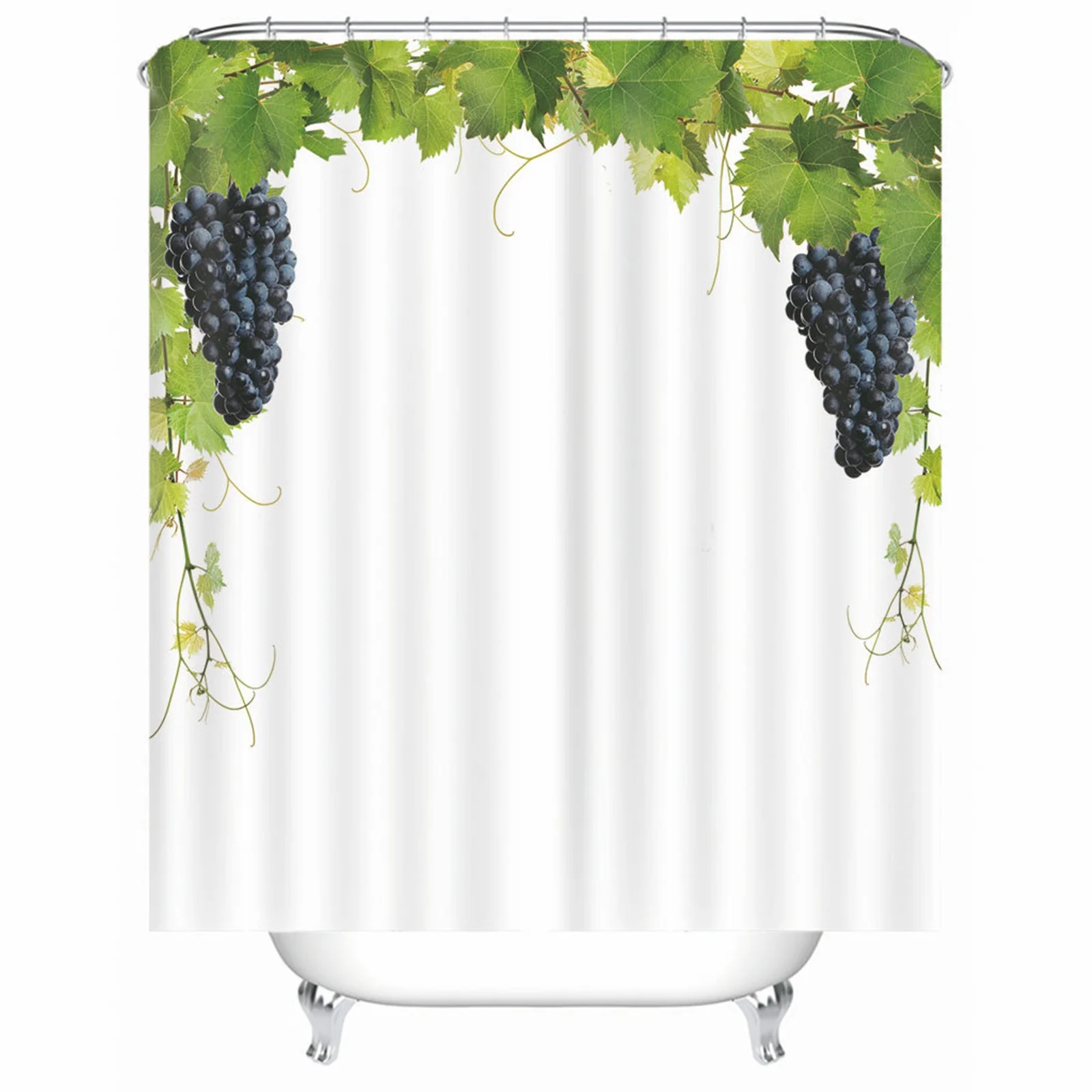 Shower Curtainssets Polyester Grape Leaf Vine White Mold & Mildew Resistant Waterproof With Rustproof Grommets Hooks
Shower Curtainssets Polyester Grape Leaf Vine White Mold & Mildew Resistant Waterproof With Rustproof Grommets Hooks