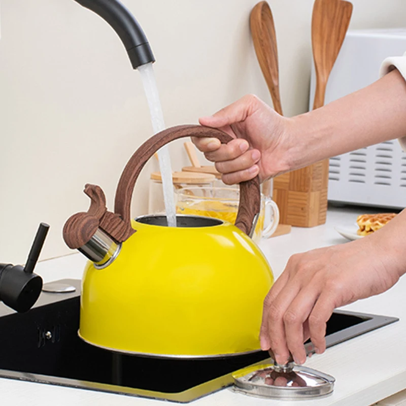 Stainless Steel Stovetop Tea Kettle Whistling Tea Pot 2.5 L with Wooden Handle Wide Applications Stovetop Tea Kettle Household
Stainless Steel Stovetop Tea Kettle Whistling Tea Pot 2.5 L with Wooden Handle Wide Applications Stovetop Tea Kettle Household