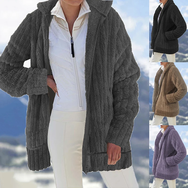 Осенне-зимняя теплая куртка, Женский пуловер с капюшоном, Повседневная Свободная Женская толстовка на молнии, свитера, однотонное мягкое фл...
Осенне-зимняя теплая куртка, Женский пуловер с капюшоном, Повседневная Свободная Женская толстовка на молнии, свитера, однотонное мягкое фл...