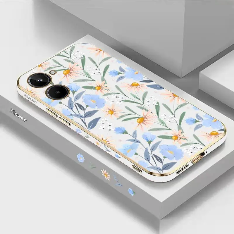 Tender Summer Flowers Luxury Plating Phone Case For OPPO Realme 10 9 9i 8 8i 7 7i 6 Pro Plus C35 C30 C31 C25 C25S C20 C21Y Cover
Tender Summer Flowers Luxury Plating Phone Case For OPPO Realme 10 9 9i 8 8i 7 7i 6 Pro Plus C35 C30 C31 C25 C25S C20 C21Y Cover