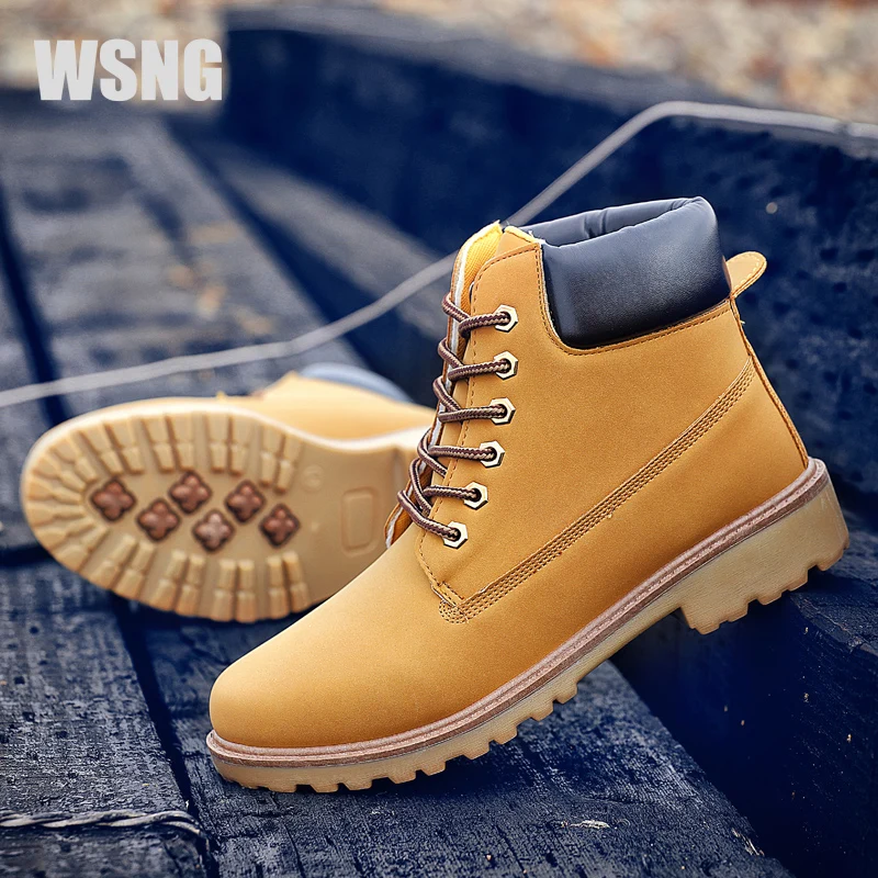 WSNG 2022Men's Shoes All-match Work Casual High Boots Non-slip Wear-resistant Waterproof Sports Shoes Safety Shoes Size 39-46
WSNG 2022Men's Shoes All-match Work Casual High Boots Non-slip Wear-resistant Waterproof Sports Shoes Safety Shoes Size 39-46