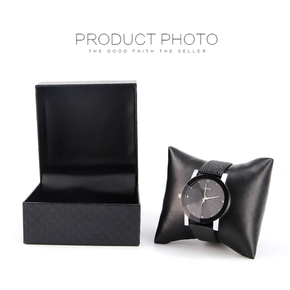 PU Leather Watch Box With Pillow Flip Lid Jewelry Storage Box Gift Packaging 10*10*7.3cm Parper Case Container Accessories
PU Leather Watch Box With Pillow Flip Lid Jewelry Storage Box Gift Packaging 10*10*7.3cm Parper Case Container Accessories