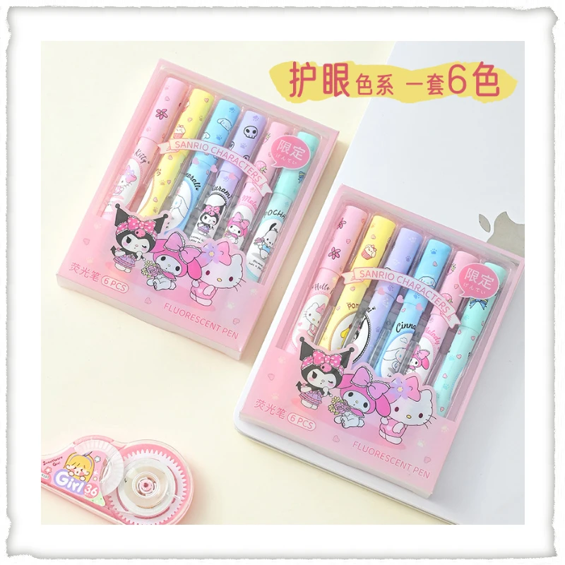 Kawaii Sanrio Hello Kitty Anime Highlighter Sweet Light Color Marker Pen Color Marker Pen Student with Painting Graffiti Pen Set
Kawaii Sanrio Hello Kitty Anime Highlighter Sweet Light Color Marker Pen Color Marker Pen Student with Painting Graffiti Pen Set