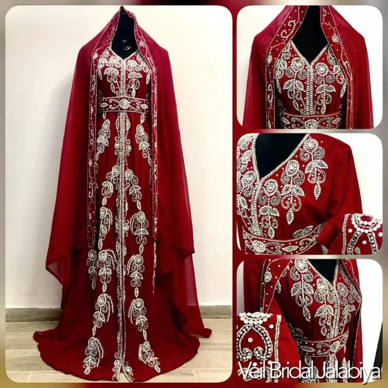 Red New Kaftans Farasha Abaya African Dress Dress from Dubai Morocco European and American Fashion Trends
Red New Kaftans Farasha Abaya African Dress Dress from Dubai Morocco European and American Fashion Trends