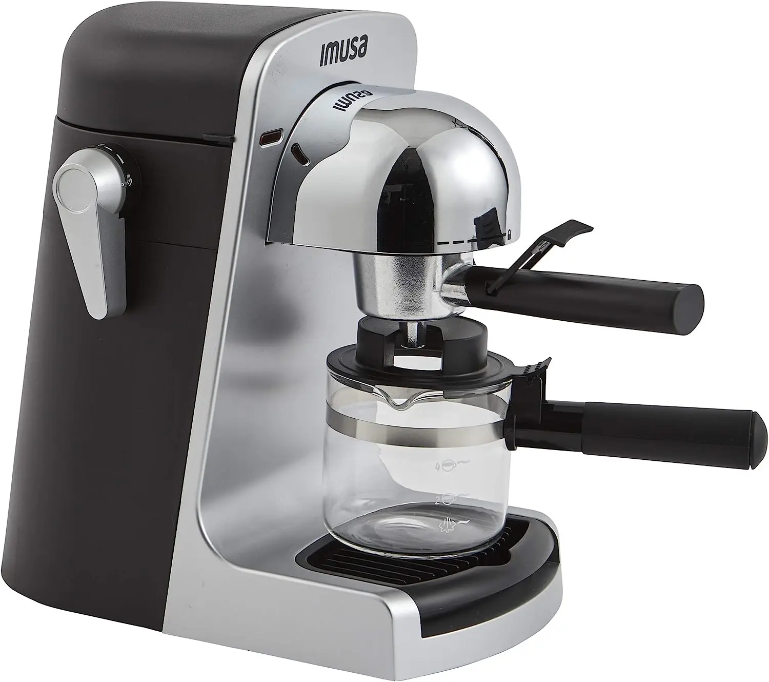 USA GAU-18215 4 Cup Bistro Electric Espresso/Cappuccino Maker with Carafe, Silver
USA GAU-18215 4 Cup Bistro Electric Espresso/Cappuccino Maker with Carafe, Silver