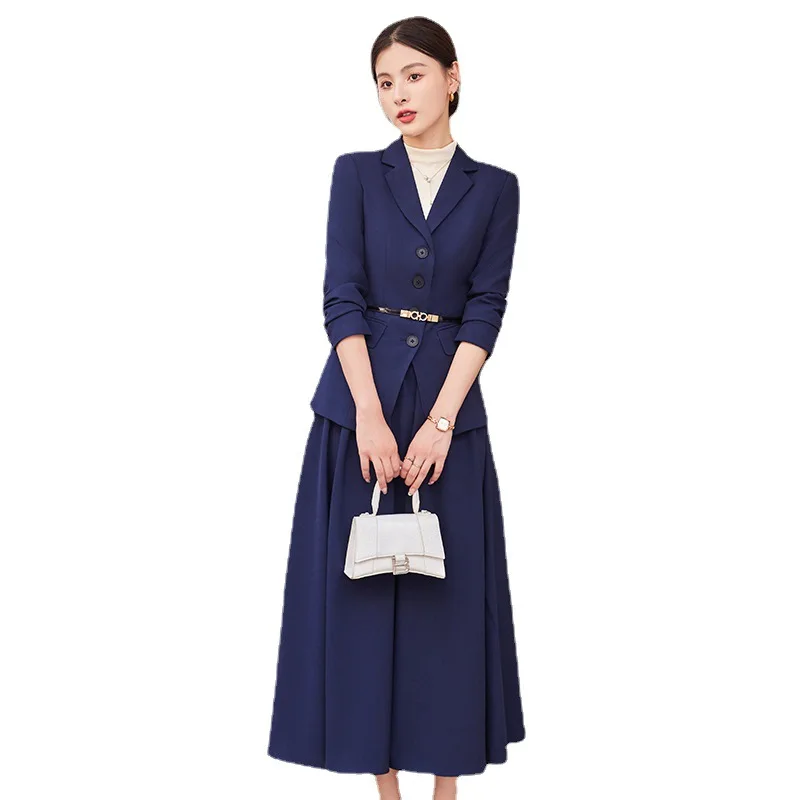 Elegant Office Ladies Formal Skirt Suit Women Apricot Pink Navy Long Sleeve Solid Two Piece Set Blazer for Business Work Wear
Elegant Office Ladies Formal Skirt Suit Women Apricot Pink Navy Long Sleeve Solid Two Piece Set Blazer for Business Work Wear