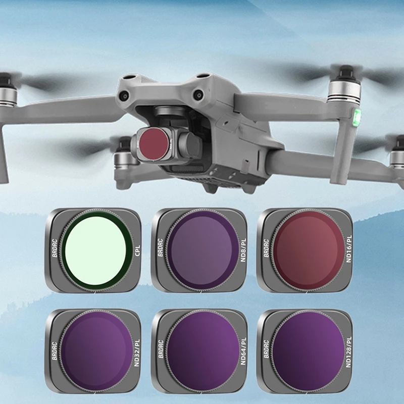 Brdrc Air 2S Filter 6-Piece Set Cpl Nd8pl Nd16pl Nd32pl Nd64pl Nd128pl Filter Uav Replacement Accessories For Da Jiang Yu Mavic
Brdrc Air 2S Filter 6-Piece Set Cpl Nd8pl Nd16pl Nd32pl Nd64pl Nd128pl Filter Uav Replacement Accessories For Da Jiang Yu Mavic