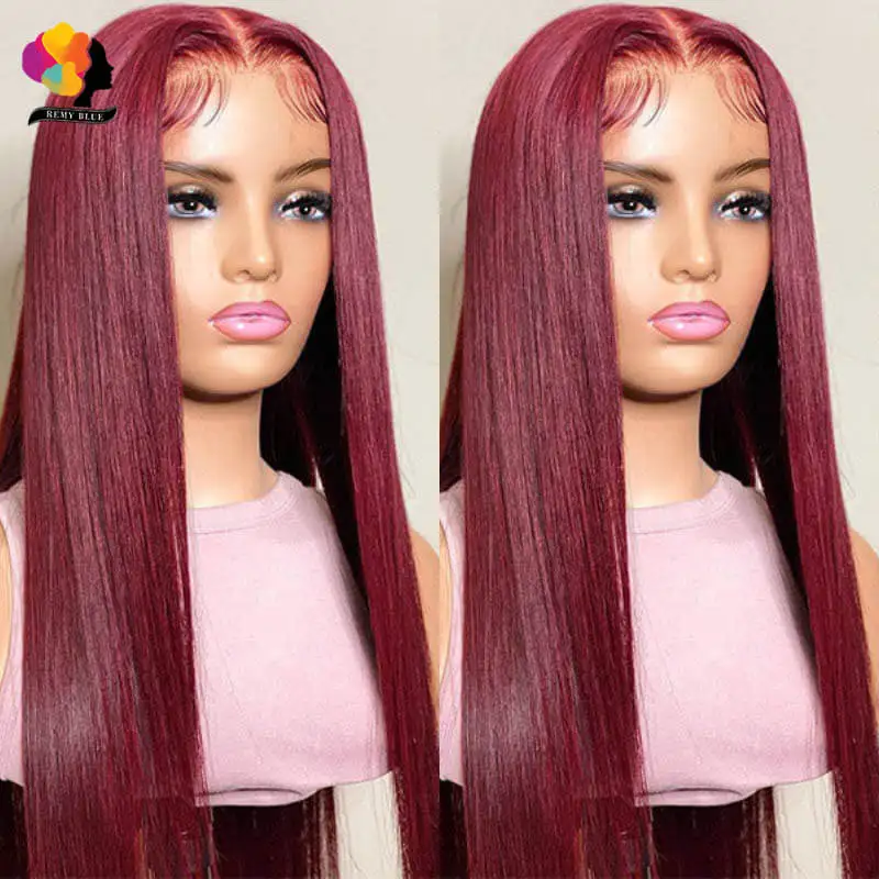 Colored Burgundy Lace Front Wig Peruvian Bone Straight Human Hair Wigs Transparent Lace Frontal Wig Pre Pluck 99J Wig Remy Hair
Colored Burgundy Lace Front Wig Peruvian Bone Straight Human Hair Wigs Transparent Lace Frontal Wig Pre Pluck 99J Wig Remy Hair