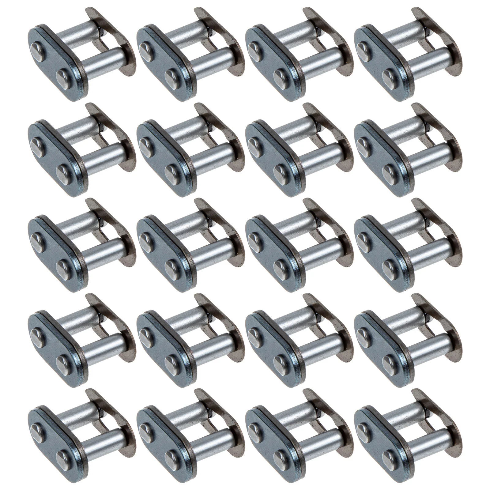 

20 Pcs Motorcycle Chain Buckle Steel Link Mini Bike Accessories Bicycle Roller Quick Release Standard Connecting Links Off-road