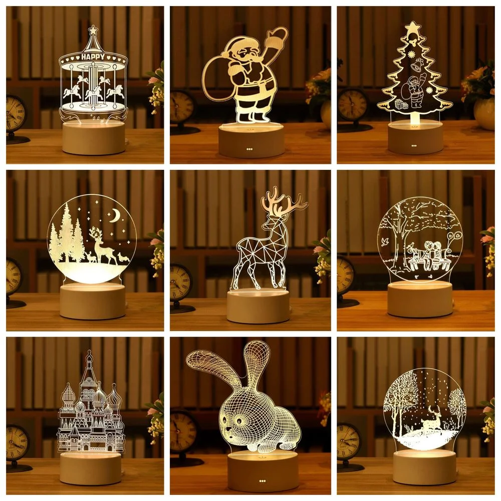 3D Night Lamp Desktop Night Light Boys and Girls Holiday new Year Gift Christmas Decorative Bedroom Bedside Table Lamp Navidad
3D Night Lamp Desktop Night Light Boys and Girls Holiday new Year Gift Christmas Decorative Bedroom Bedside Table Lamp Navidad