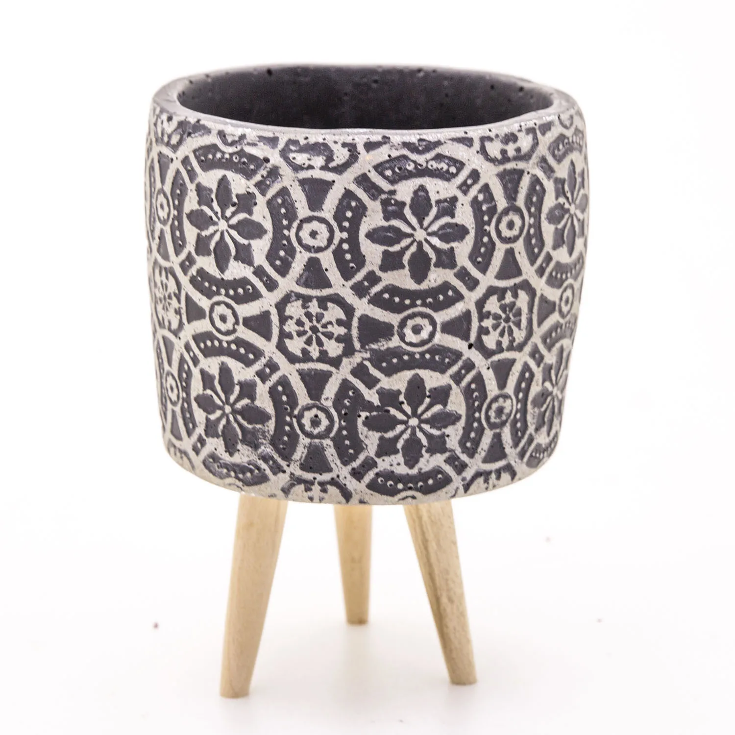Черный бетонный цветочный узор, черный бетонный цветочный горшок 14x20 см
Черный бетонный цветочный узор, черный бетонный цветочный горшок 14x20 см