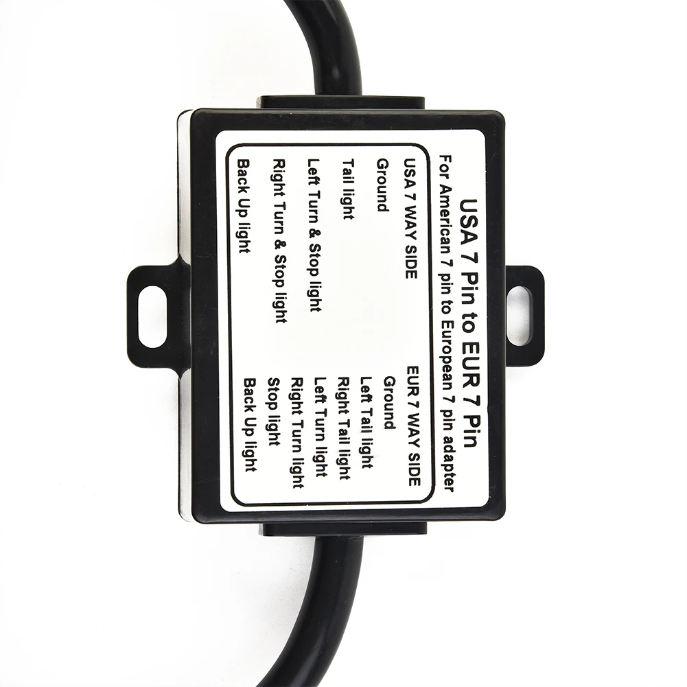 Car Trailer Light Converter For Converting US Style 7 Way Blade Connector To A European 7-Way Round Pin Trailer Lamp Converter
Car Trailer Light Converter For Converting US Style 7 Way Blade Connector To A European 7-Way Round Pin Trailer Lamp Converter