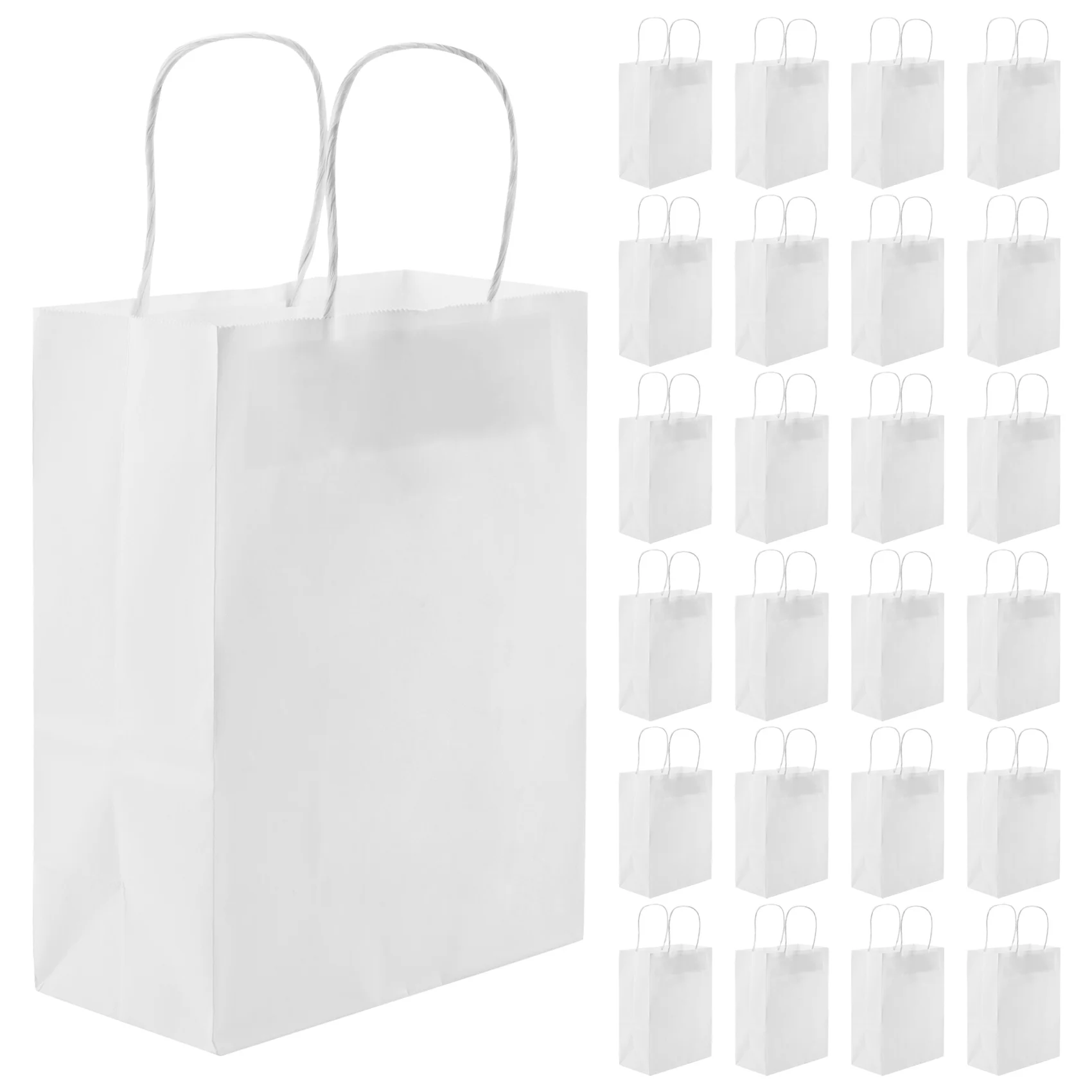 Kraft Paper Bags 25Pcs 5.9X3.14X8.2 Inches Small Paper Gift Bags White Paper Bags With Handles Paper Shopping Bags Party
Kraft Paper Bags 25Pcs 5.9X3.14X8.2 Inches Small Paper Gift Bags White Paper Bags With Handles Paper Shopping Bags Party
