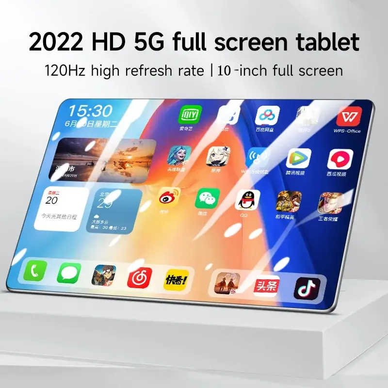 

10''Android 12 Telefoontje 5G Tablet Pc MTK6735 Arm Cortex A7 Google Player Ten Core 6G Ram 64Gb Rom 1200*800IPS Netbook