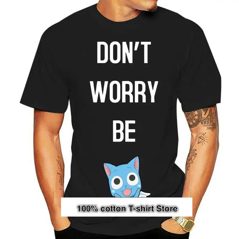 Camiseta de manga corta para mujer, camiseta con frase Don't Worry Be Happy Fairy Tail
Camiseta de manga corta para mujer, camiseta con frase Don't Worry Be Happy Fairy Tail