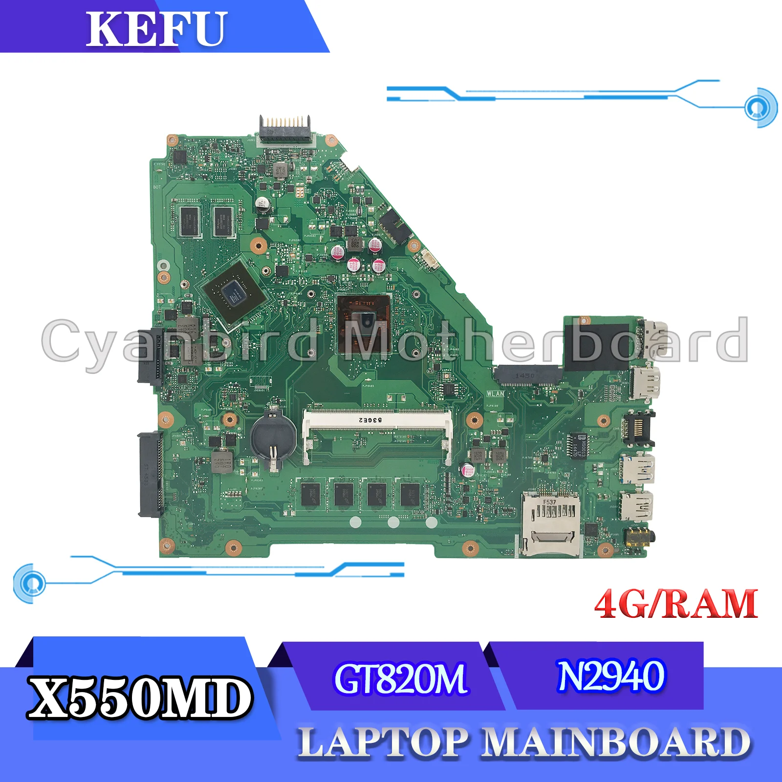 Dinzi материнская плата для ноутбука X550MD N2940 4GB-RAM GT820M для ASUS X550M X550MJ X552M Y582M протестированная Материнская плата ноутбука ОК
Dinzi материнская плата для ноутбука X550MD N2940 4GB-RAM GT820M для ASUS X550M X550MJ X552M Y582M протестированная Материнская плата ноутбука ОК