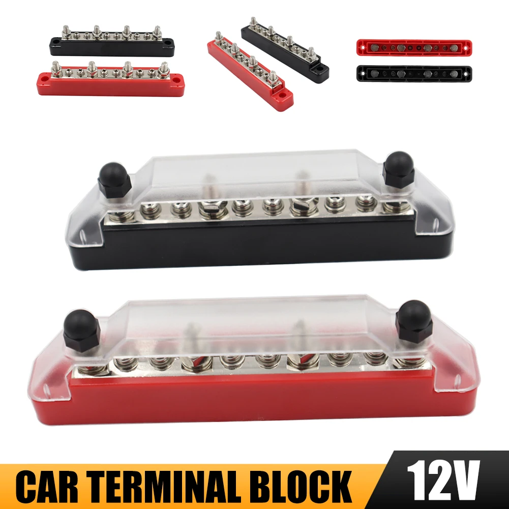 Positive Negative Bus Bar Battery Power Distribution Block M6 Car Terminal Block Studs M4 Terminal Bus Screws for Car Boat
Positive Negative Bus Bar Battery Power Distribution Block M6 Car Terminal Block Studs M4 Terminal Bus Screws for Car Boat