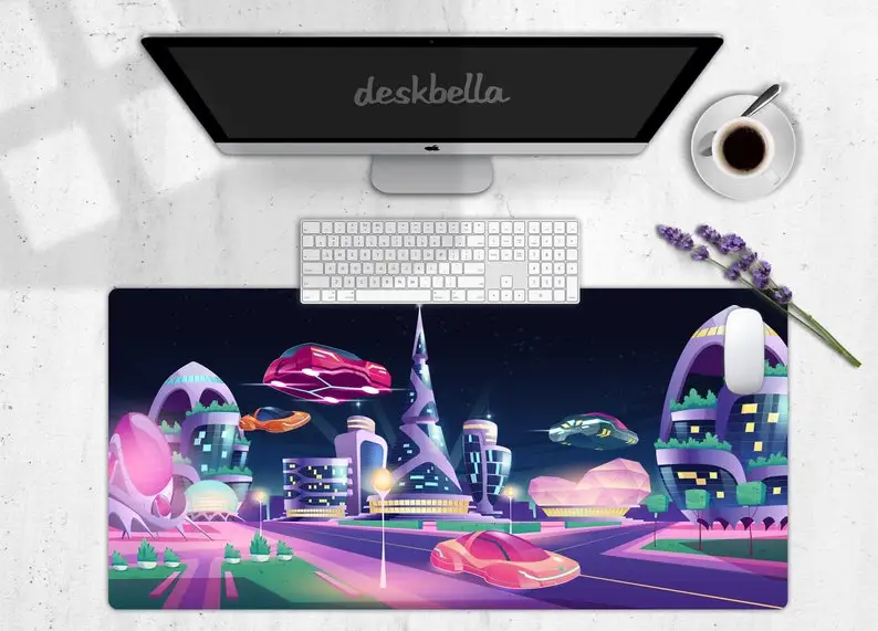 Future Night City Futuristic Buildings Desk Mat, Cute Extra Large Gaming Mouse Pad, Extended Wide Aesthetic Desk Trendy Workspac
Future Night City Futuristic Buildings Desk Mat, Cute Extra Large Gaming Mouse Pad, Extended Wide Aesthetic Desk Trendy Workspac