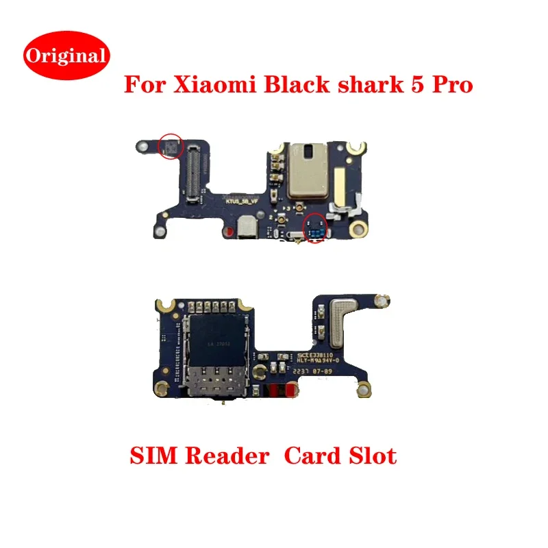 Плата слота для карт SIM-карты Xiaomi Black Shark Blackshark 5 Pro антенна микрофона подставка
