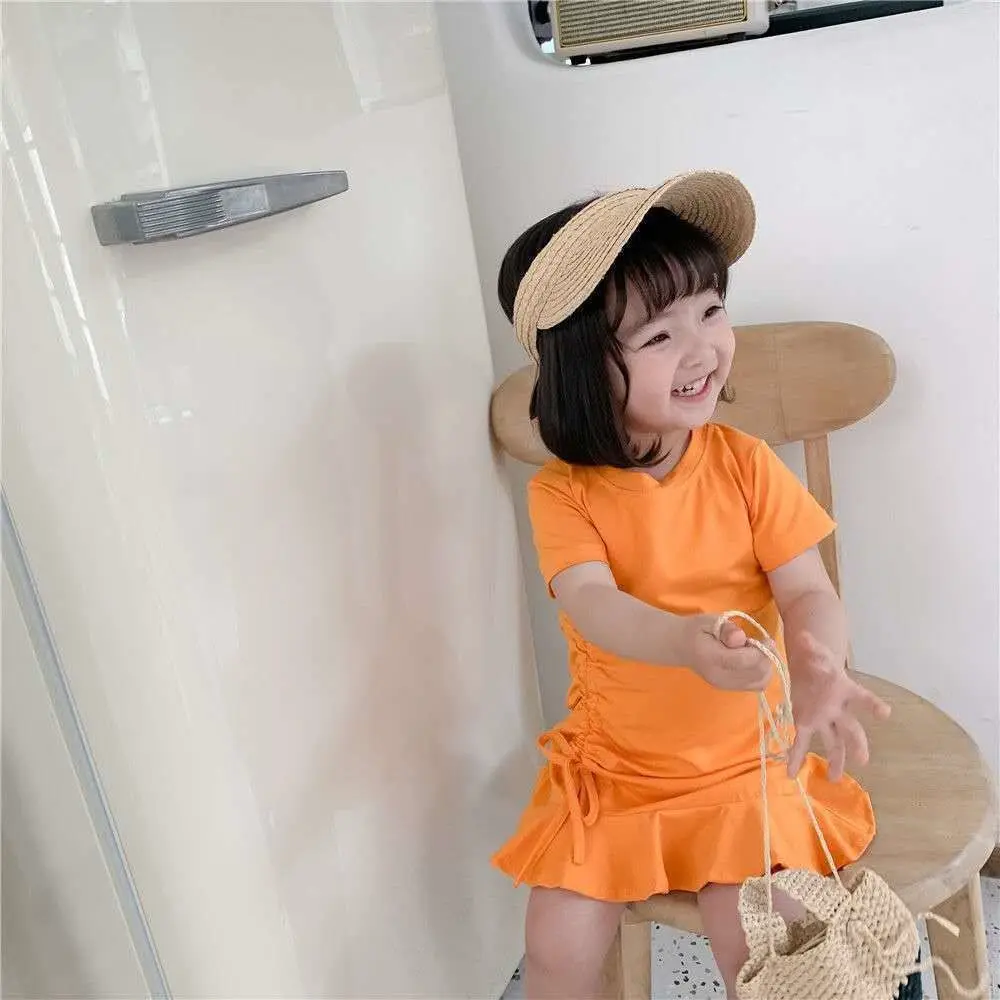 Girls Summer Children'S Clothing Foreign Style Drawstring Fishtail Skirt 2022 Fashion New Baby Girl Solid Color Dress
Girls Summer Children'S Clothing Foreign Style Drawstring Fishtail Skirt 2022 Fashion New Baby Girl Solid Color Dress