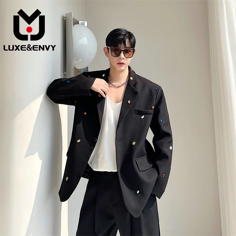 LUXE&ENVY Korean Version Of Meteor Color Suit Hand-bound Diamond Slightly Shoulder Early Spring Coat Small Fragrant Wind Suit
LUXE&ENVY Korean Version Of Meteor Color Suit Hand-bound Diamond Slightly Shoulder Early Spring Coat Small Fragrant Wind Suit