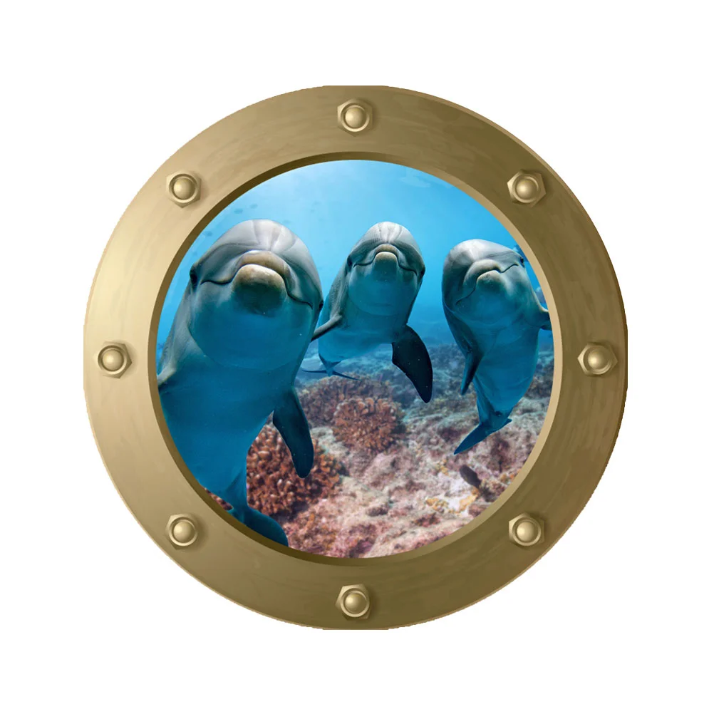 Wall Stickers Sea Decals 3D Sticker Animal The Ocean Window Life Decorative Decal Dolphin Bedroom Decorations Underwater Stick
Wall Stickers Sea Decals 3D Sticker Animal The Ocean Window Life Decorative Decal Dolphin Bedroom Decorations Underwater Stick
