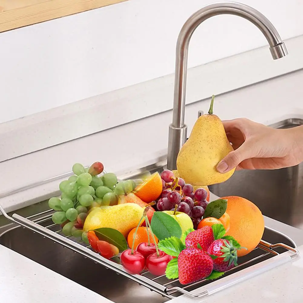 Retractable Drying Rack Portable Adjustable 304 Stainless Steel Drainer Kitchen Sink Accessories
Retractable Drying Rack Portable Adjustable 304 Stainless Steel Drainer Kitchen Sink Accessories