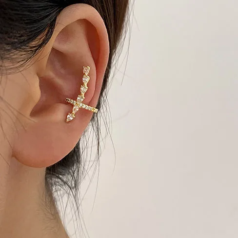 Super Elegant Shiny Crystal Beads Inlaid Gold Silver Color Cross Clip On Earrings For Women Without Pierced Ear Jewelry Gift
Super Elegant Shiny Crystal Beads Inlaid Gold Silver Color Cross Clip On Earrings For Women Without Pierced Ear Jewelry Gift
