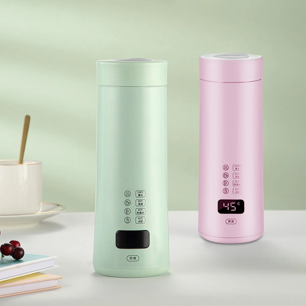 450ml Portable Electric Kettles Smart Temperature Control Cup Make Tea Coffee Travel Boil Water Kettle Kitchen Appliances Tool
450ml Portable Electric Kettles Smart Temperature Control Cup Make Tea Coffee Travel Boil Water Kettle Kitchen Appliances Tool