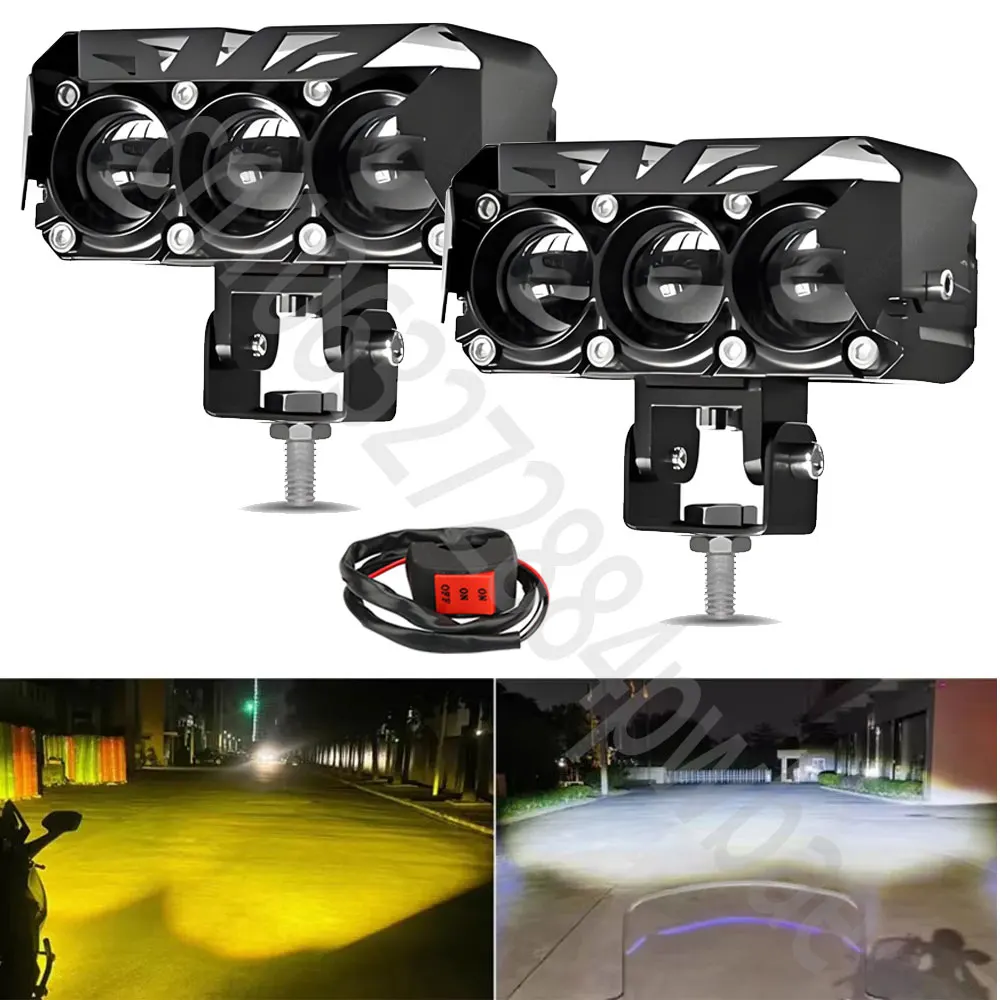 Супер яркие двухцветные светодиодные прожекторы с 3 линзами, 200 Вт, противотуманные фары для мотоциклов, грузовиков, автомобилей, внедорожников, квадроциклов, 30000LM
Супер яркие двухцветные светодиодные прожекторы с 3 линзами, 200 Вт, противотуманные фары для мотоциклов, грузовиков, автомобилей, внедорожников, квадроциклов, 30000LM