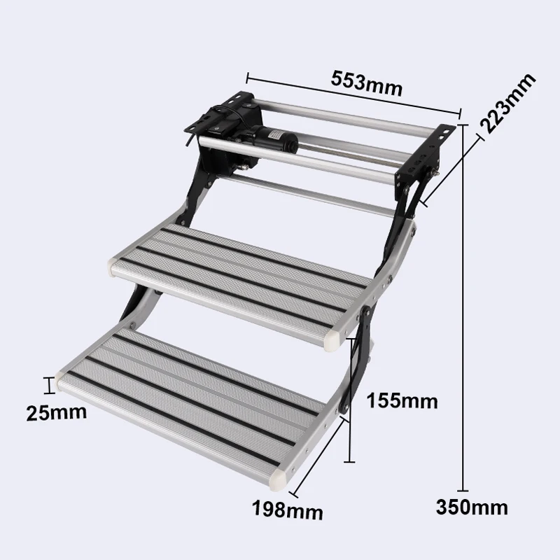Электрическая ступенька для автофургона, 12 В, 2-слойная лестница, автоматическая выдвижная телескопическая нагрузка из алюминиевого сплава, 200 кг для каравана, кемпера, туристического грузовика
Электрическая ступенька для автофургона, 12 В, 2-слойная лестница, автоматическая выдвижная телескопическая нагрузка из алюминиевого сплава, 200 кг для каравана, кемпера, туристического грузовика