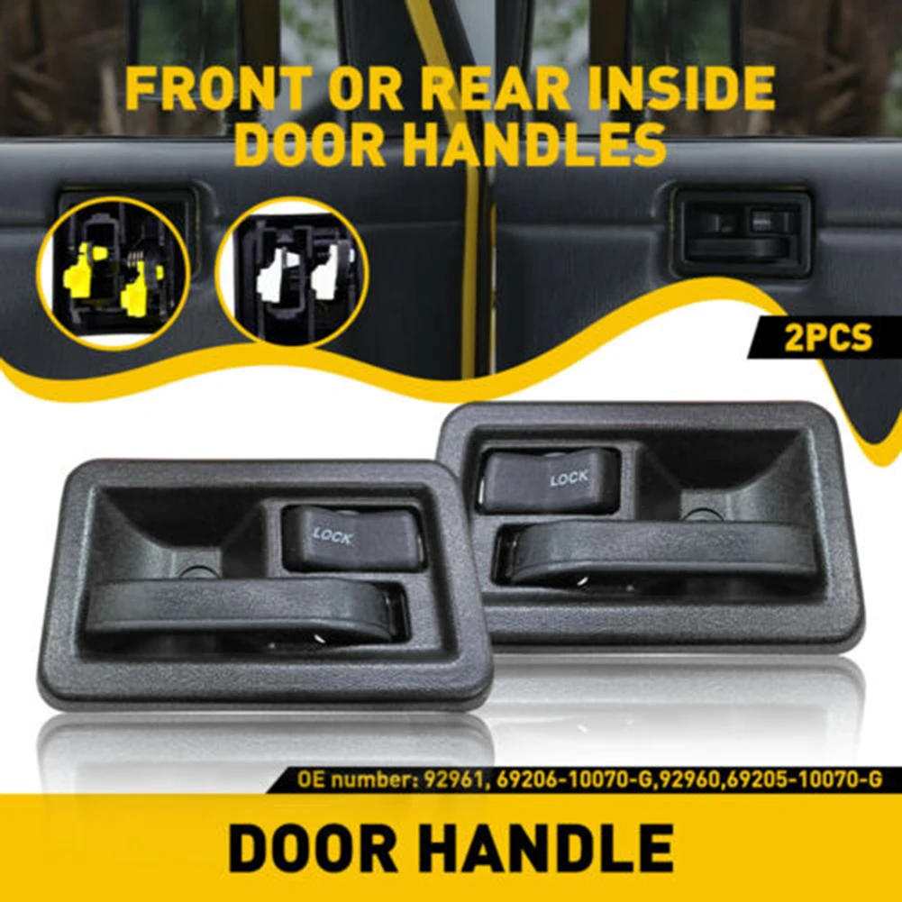 

Interior Inside Door Handle 1 Pair 55176477AB Accessory Black LH & RH Replaces Wrangler High Quality Practical Useful