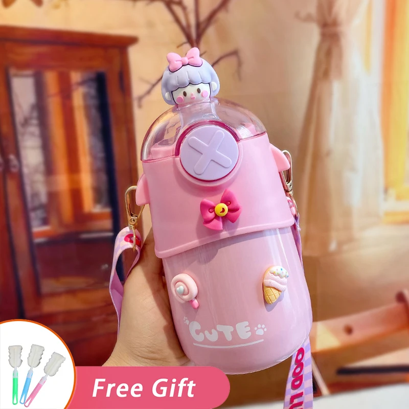 Creative Kawaii Straw Thermos Cute Water Bottle For Girl Cartoon Insulated Cup Portable Kids School Tumbler Coffee Vacuum Flasks
Creative Kawaii Straw Thermos Cute Water Bottle For Girl Cartoon Insulated Cup Portable Kids School Tumbler Coffee Vacuum Flasks