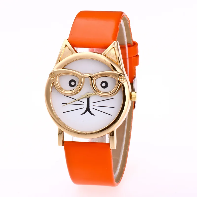 Creative Glasses Children Wristwatch Cute Cartoon Cat Women Watch Korean Fashion Big Name Simple Bracelet Gift
Creative Glasses Children Wristwatch Cute Cartoon Cat Women Watch Korean Fashion Big Name Simple Bracelet Gift