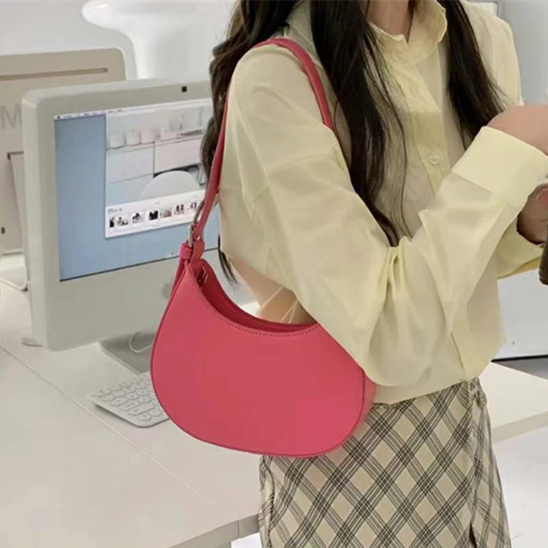 5 Colors Women's Semicircle Half-moon Hobo Bag Underarm Bag Casual Shoulder Crossbody Bags Simple Solid Handbags Dating Outting
5 Colors Women's Semicircle Half-moon Hobo Bag Underarm Bag Casual Shoulder Crossbody Bags Simple Solid Handbags Dating Outting