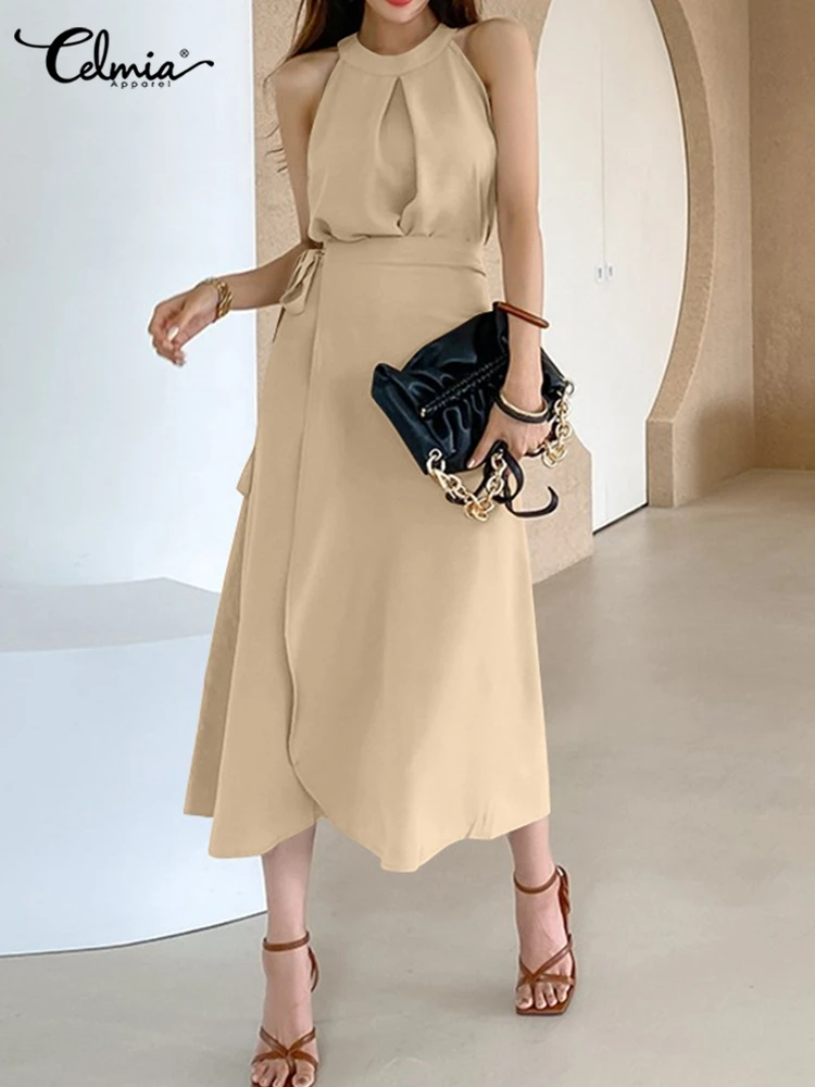 Casual O-neck Dress Sets 2022 Summer Celmia Women Sleeveless Tops and Bandage Wrap Skirt Suits Korean Style Elegant 2 Piece Sets
Casual O-neck Dress Sets 2022 Summer Celmia Women Sleeveless Tops and Bandage Wrap Skirt Suits Korean Style Elegant 2 Piece Sets