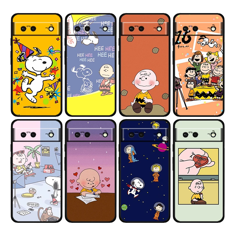 Snoopy Cartoon Funny Shockproof Cover for Google Pixel 7 6 6a 6Pro 5 5a 4 4a XL 5G Black TPU Phone Case Shell Soft Capa Coque
Snoopy Cartoon Funny Shockproof Cover for Google Pixel 7 6 6a 6Pro 5 5a 4 4a XL 5G Black TPU Phone Case Shell Soft Capa Coque