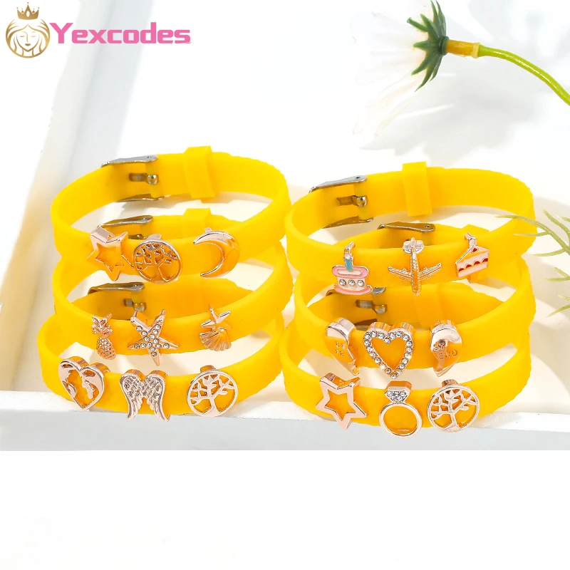 New Keeper Bracelet DIY Children's Gift Fine Jewelry Bracelet Small Rose Gold Bead Rubber Silicone Strap Women Children Bracelet
New Keeper Bracelet DIY Children's Gift Fine Jewelry Bracelet Small Rose Gold Bead Rubber Silicone Strap Women Children Bracelet