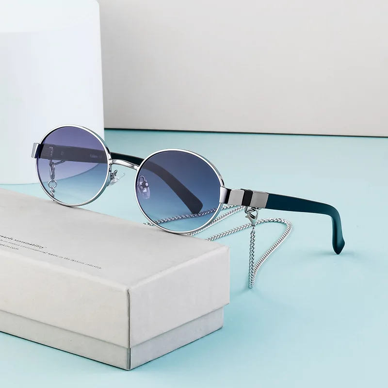 Oval Alloy Small Frame Sunglasses Women Fashion Personality Chain Sun Glasses High Quality Female Eyewear Shades Oculos De Sol
Oval Alloy Small Frame Sunglasses Women Fashion Personality Chain Sun Glasses High Quality Female Eyewear Shades Oculos De Sol