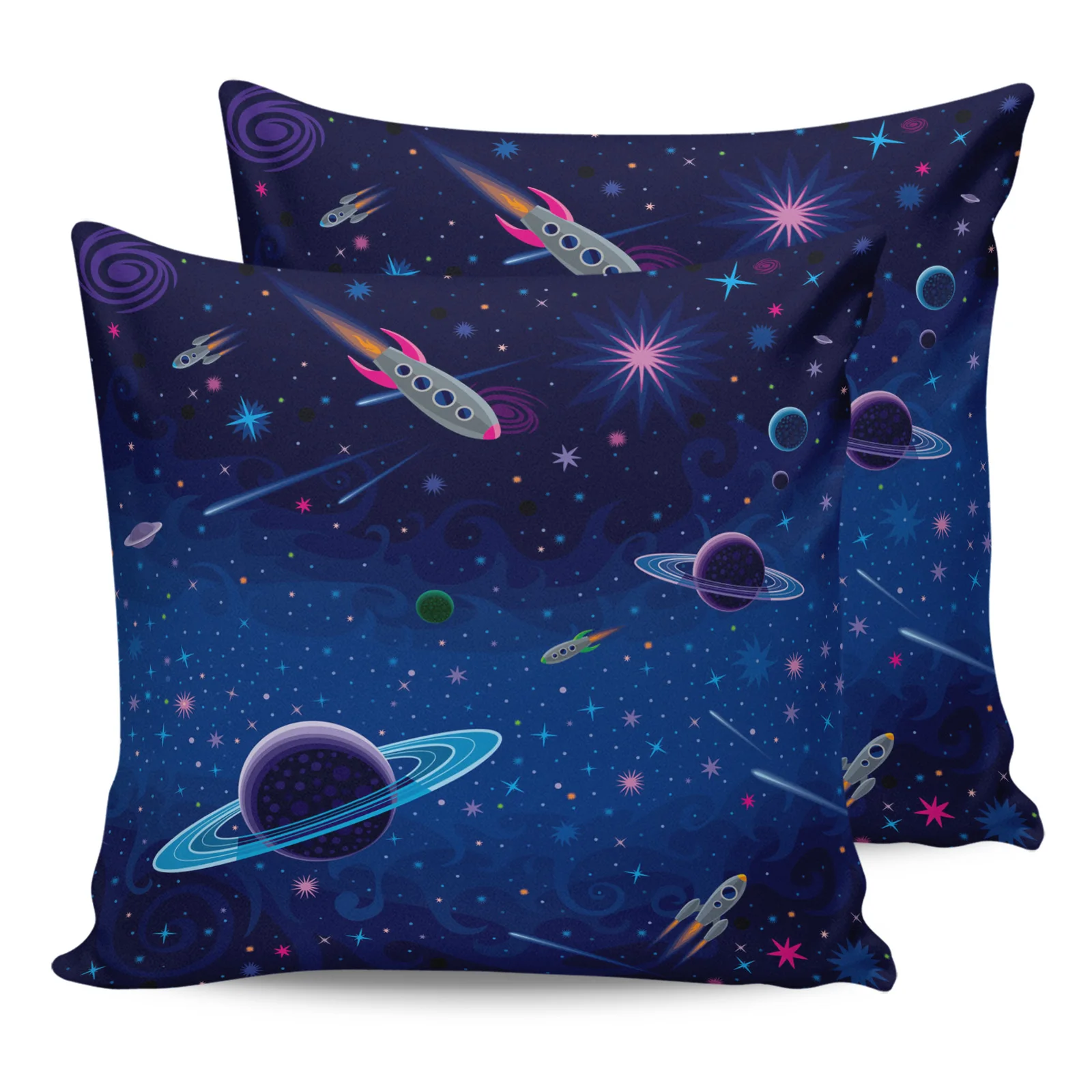 2PCS Pillowcases Outer Space Rocket Planet Cushion Cover Home Bedding Living Room Decorative Couch Throw Pillow Case
2PCS Pillowcases Outer Space Rocket Planet Cushion Cover Home Bedding Living Room Decorative Couch Throw Pillow Case