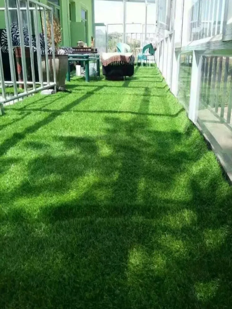 

Artificial Grass Turf 100*300CM/200*200cm Green Fake Synthetic Garden Landscape Lawn Mat Turf PP + PE Grass Mat Garden Outdoor