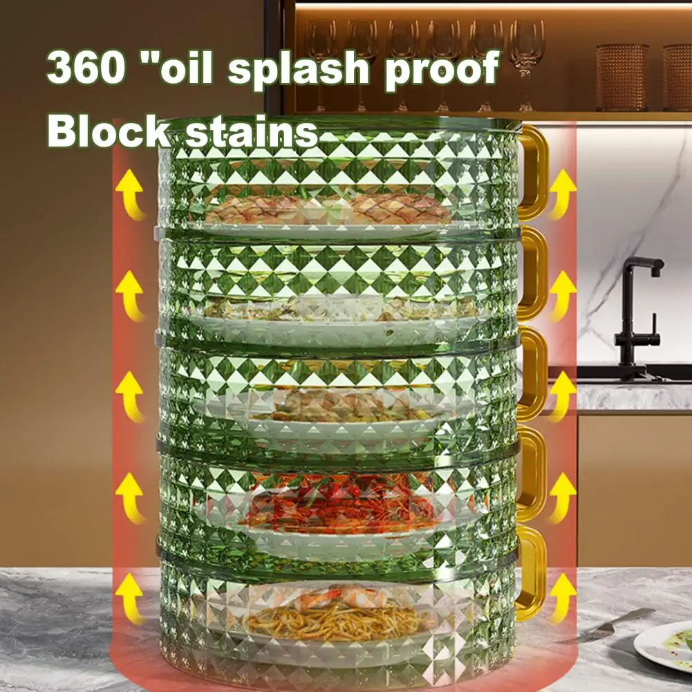 Practical Large-capacity Stackable Rhombic Texture Food Storage Cover Anti-deform Insulated Food Cover Household Supply
Practical Large-capacity Stackable Rhombic Texture Food Storage Cover Anti-deform Insulated Food Cover Household Supply