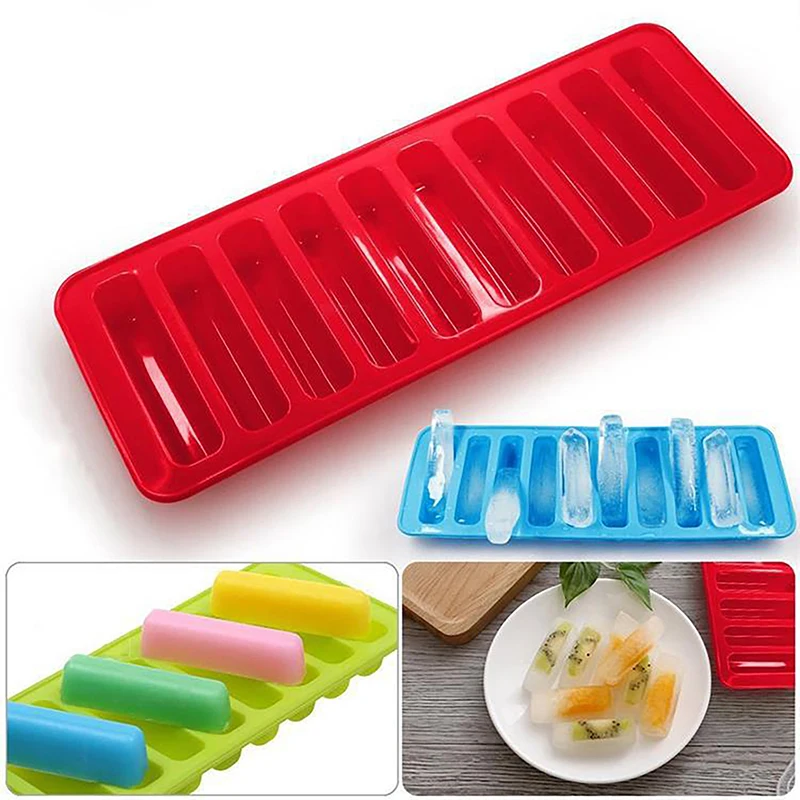 10 Strip Ice Molds Summer Artifact Silicone Ice Cube Tray Mold Fits for Water Bottle Ice Cream Markers Tools
10 Strip Ice Molds Summer Artifact Silicone Ice Cube Tray Mold Fits for Water Bottle Ice Cream Markers Tools