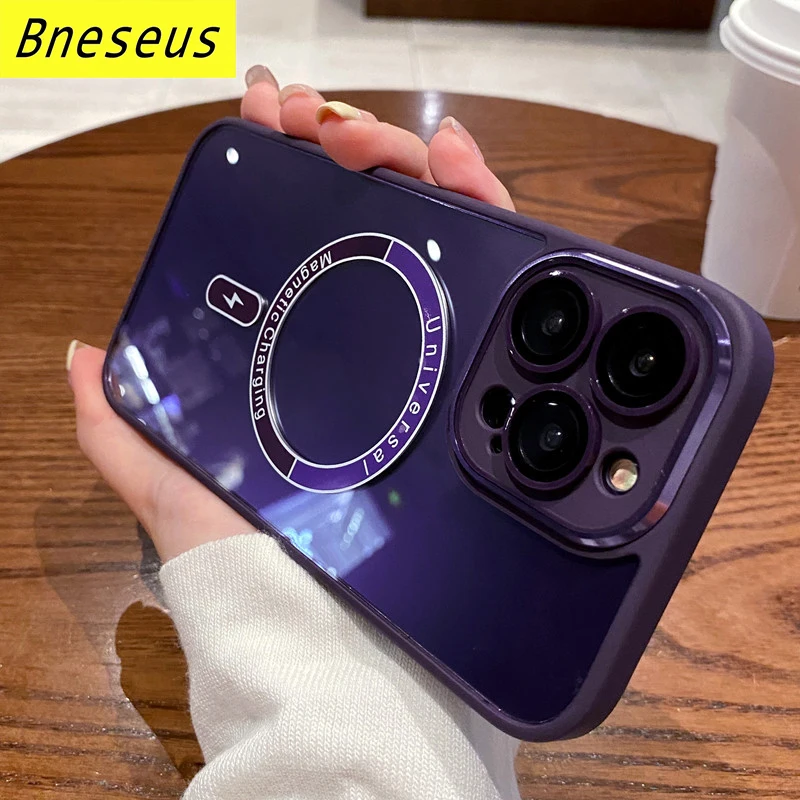 New Fashion Magnetic Phone Case For iPhone 14 13 12 Pro Max 14Plus Wireless Charging Back Cover Transparent Magnet Phone Cases
New Fashion Magnetic Phone Case For iPhone 14 13 12 Pro Max 14Plus Wireless Charging Back Cover Transparent Magnet Phone Cases