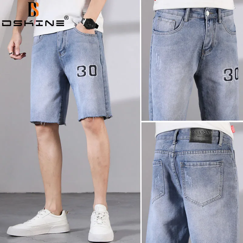 Men Summer Classic Thin Five-Cent Denim Shorts Men Casual Loose Large Size High Quality Shorts Fashion Solid Color Denim Shorts
Men Summer Classic Thin Five-Cent Denim Shorts Men Casual Loose Large Size High Quality Shorts Fashion Solid Color Denim Shorts