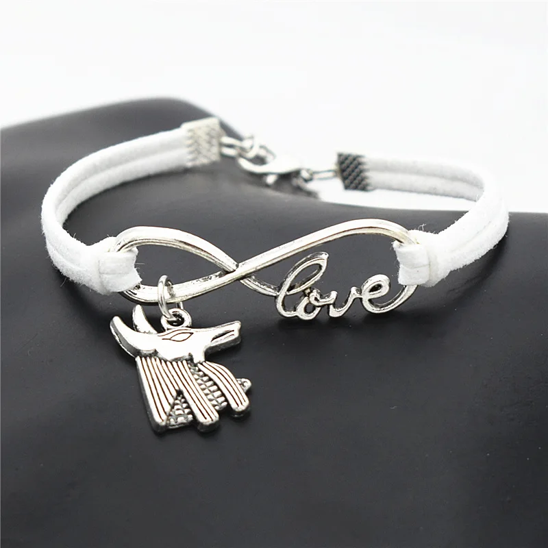 New Fashion Antique Silver Cute Animal Bull Head Pendant Infinity Love White Leather Rope Bracelet Bangles Lovely Unique Jewelry
New Fashion Antique Silver Cute Animal Bull Head Pendant Infinity Love White Leather Rope Bracelet Bangles Lovely Unique Jewelry