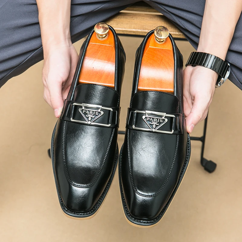 Brown Men's Formal Shoes Black Loafers Round Toe Slip-On Solid Handmade Dress Shoes for Men Size 38-44 Free Shipping
Brown Men's Formal Shoes Black Loafers Round Toe Slip-On Solid Handmade Dress Shoes for Men Size 38-44 Free Shipping