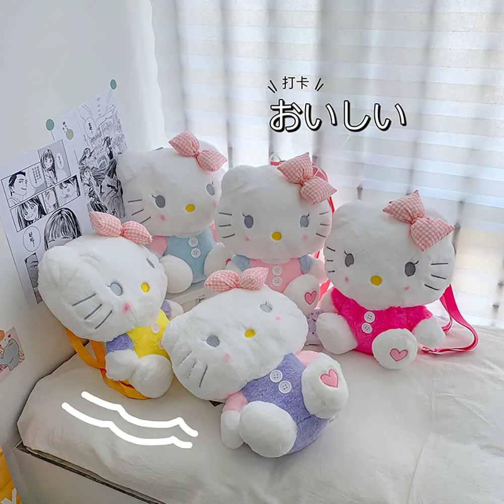 Cartoon Sanrioed Hello Kitty Plush Backpack Cute Kt Cat Plush Shoulder Bag Soft Stuffed High Capacity Kids Girl Birthday Gifts
Cartoon Sanrioed Hello Kitty Plush Backpack Cute Kt Cat Plush Shoulder Bag Soft Stuffed High Capacity Kids Girl Birthday Gifts