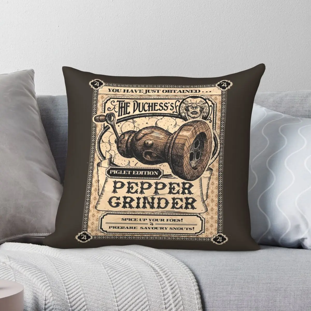 Чехол для диванной подушки с принтом «перец мельница» 
Чехол для диванной подушки с принтом «перец мельница»