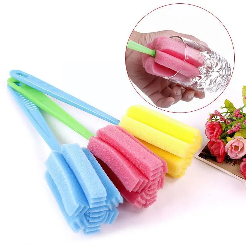 Kitchen Cleaning Tool Sponge Brush For Wineglass Bottle Coffe Tea Glass Cup Random Color Plastic Handle 25cm 1pcs W3N0
Kitchen Cleaning Tool Sponge Brush For Wineglass Bottle Coffe Tea Glass Cup Random Color Plastic Handle 25cm 1pcs W3N0